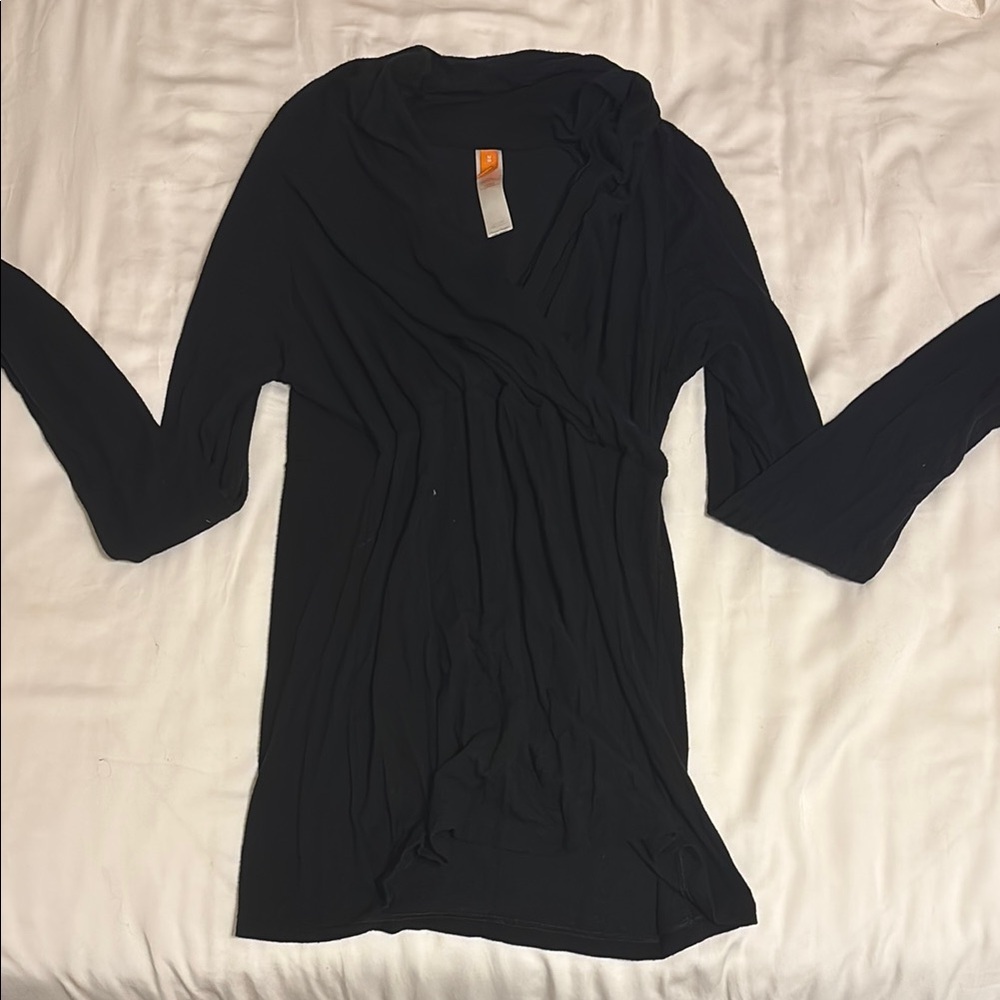 Lucy Black Wrap Women's Top